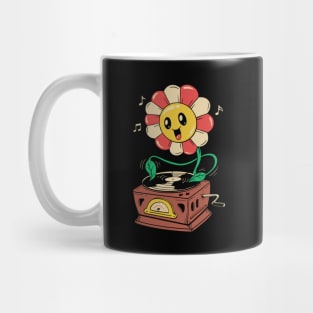 Vinyl Flower Mug